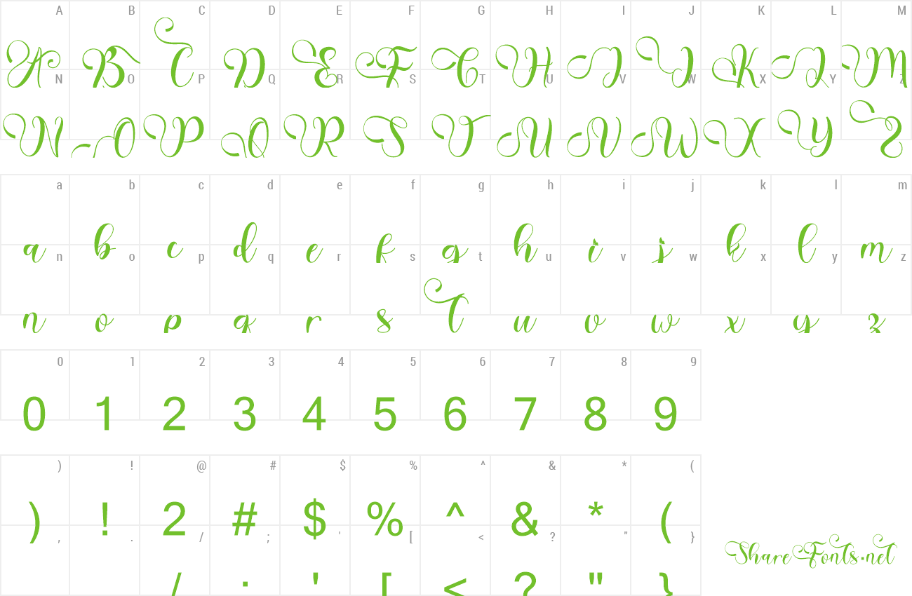 Font Beautiful Agatha preview